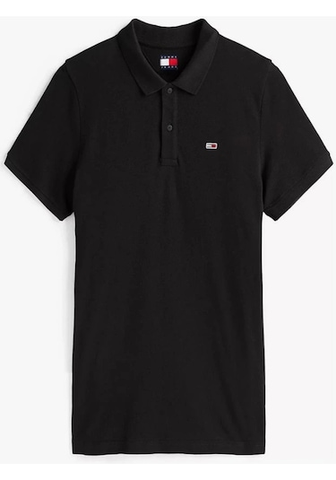 Tommy Hilfiger Tjm Slım Placket Polo Ext Siyah