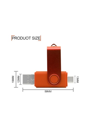 3 In 1 Otg Metal Usb Flash Sürücü Pendrive Usb Sopa Tipi C/mikro Usb Kalem Sliver 128gb Diğer