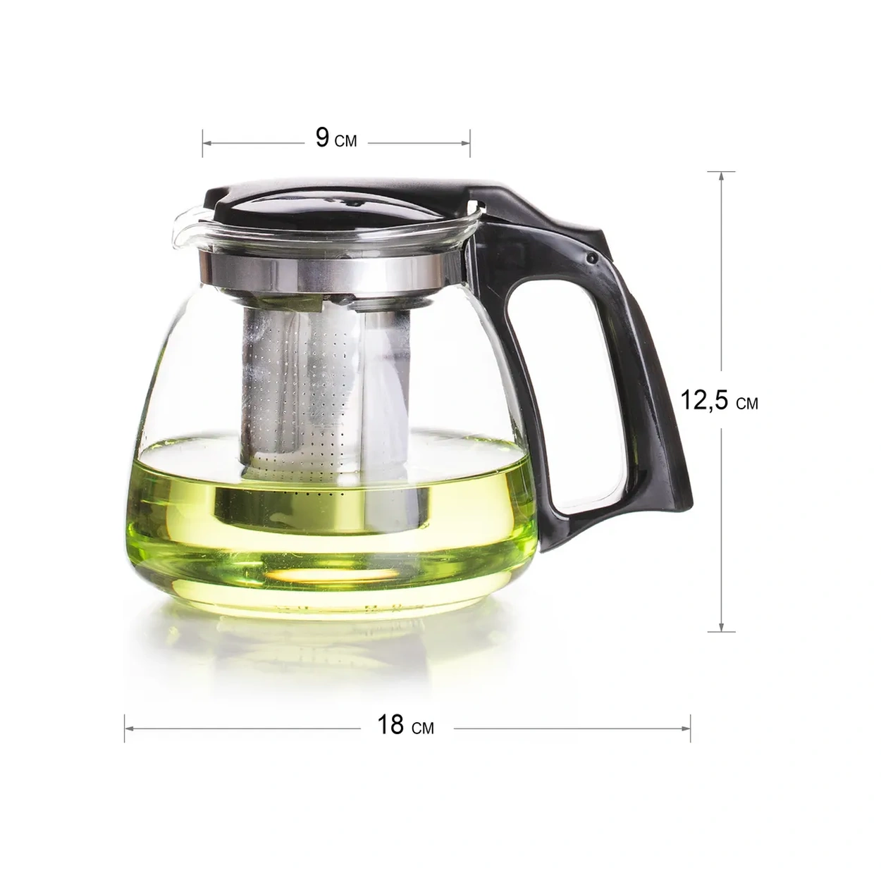 Allbest Cam Demlik 900 Ml 399131021 Siyah