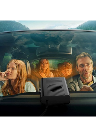 Samdoo 24v 120w Araç Isıtıcı Ve Soğutucu - Hızlı Buz Çözme, Sis Giderme, 360 Dönebilir Portatif Fan