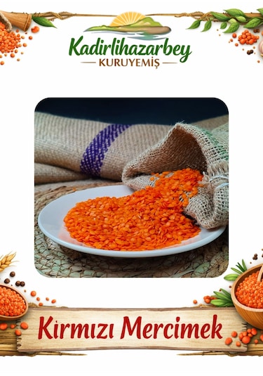 Kadirlihazarbey Kırmızı Mercimek 500 Gr