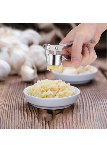 Profesyonel Mutfak Sarımsak Presi/kırıcı, Soyucu Sıkacağı Ağır Hizmet Tipi Sarımsak Presi, Kullanıcı Dostu Doğrama Makinesi, Temizlemesi Kolay Ve Dayanıklı Siyah