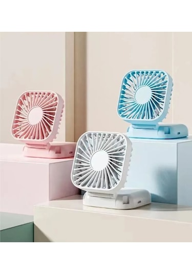 Büro Ev Ofis Yazlık İçin Seyahat Tipi Taşınır Tasarımlı Serinletici Masa Fanı