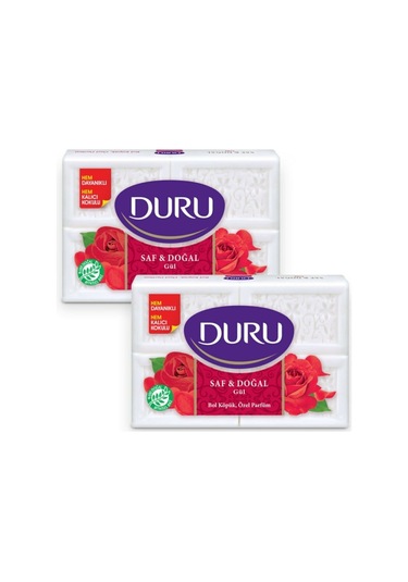 Duru Saf Doğal Gül Sabun 150 G x 4 2'li