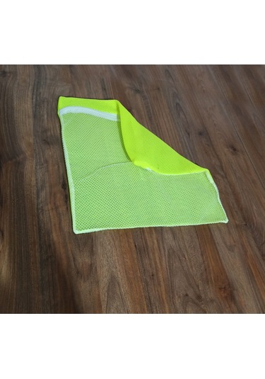 Sarı- Fermuarlı - Hassas Çamaşır Terlik Ayakkabı Yıkama Filesi Büyük Boy - Mapı-435339 Renkl