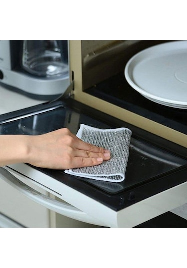 Technow Telli Bulaşık Bezi Mutfak Banyo Bezi Kir Pas Sökücü Telli Temizlik Bezi 3 Adet