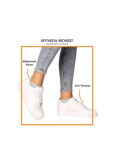 Giorgina Ferri 10'lu Kutu Bambu Premium Dikişsiz Bay - Sneaker Çorap