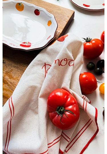 Rakle x Bengi Kurtcebe Pomodoro 2'li Kurulama Bezi 45x60 cm