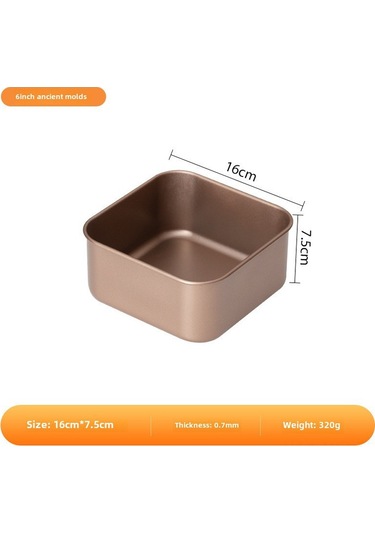 Wezone 6 İnç Profesyonel Derin Kenar Non-stick Kek Kalıbı - Pasta, Ekmek Pişirme Aleti, Dayanıklı Malzeme, Kolay Temizleme, Mükemmel Şekil Koruma Diğer