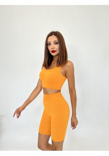 2500 Sporcu Şort Tayt-turuncu Resimdeki Renk