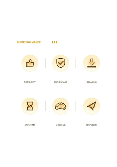 Neevoyu 3'lü 1 Hamur Presi - Ev Ve Restoran Kullanıma Uygun, Hamur, Manti, Poğaça Yapımı, Hızlı Ve Kolay Kullanım, Güvenli Pp Malzeme, Turuncu Turuncu