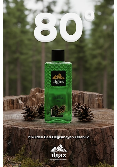 Ilgaz Elegance Pine Cologne 80 Derece Çam Kolonyası 400 ML
