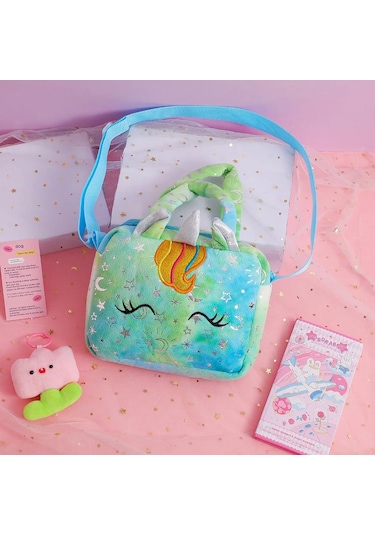 Conventions1 Tatlı Unicorn Çanta Kızlar Için Güzel Çocuklar Fuşya