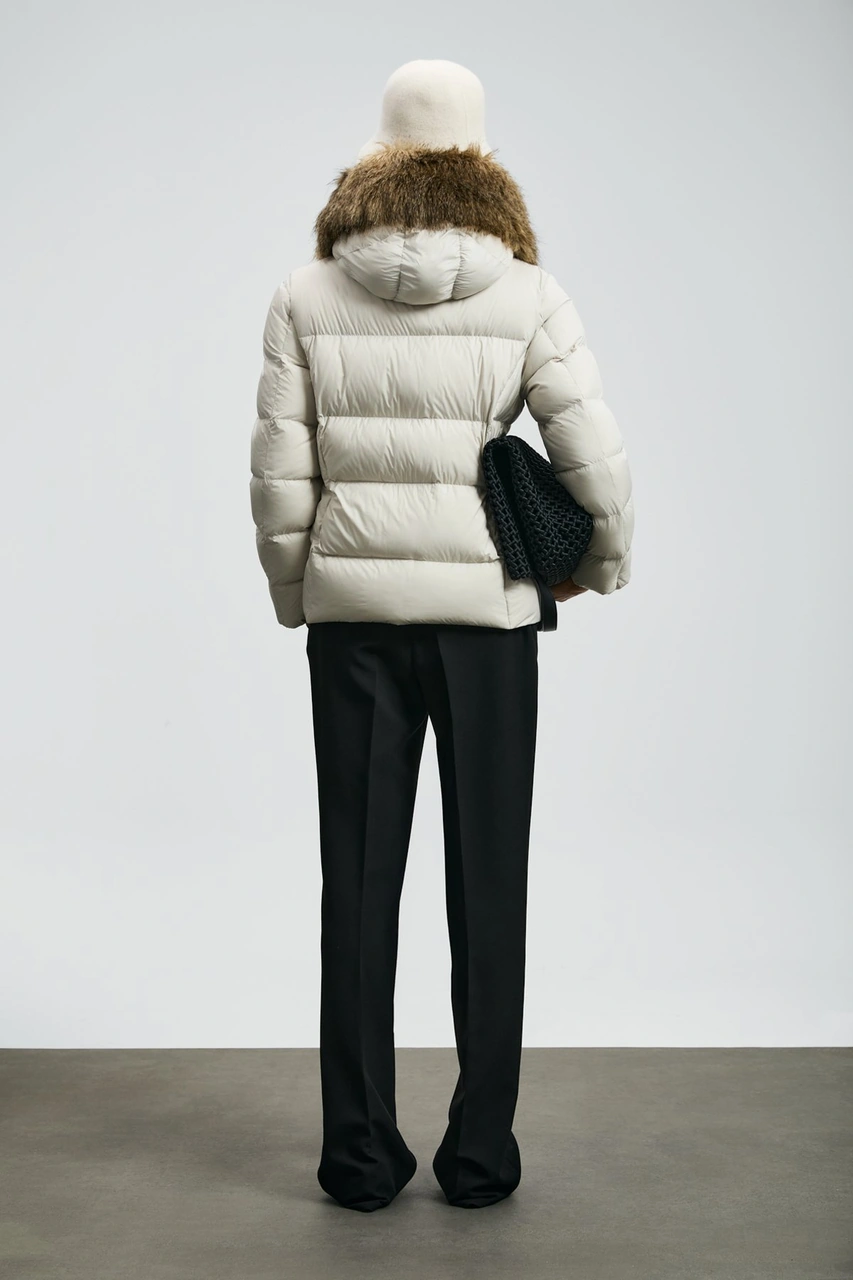 Lufian Kadın Klemantın Kaz Tüyü Mont 122120042 Ekru Ekru