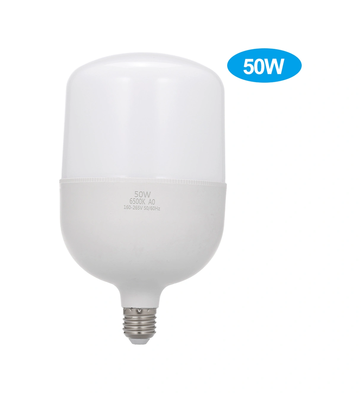 Folinda Led Ampul T Tipi 50w 6500k Soğutma Plastik+alüminyum E26/e27 160-265v Yüksek Parlaklık Ev/showcase Işığı