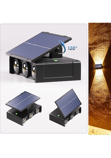 Forlife 20 Watt Solar Çift Yönlü Duvar Apliği (Günışığı)