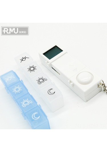 Suofeng Beyaz Taşınabilir 28 Bölmeli Haftalık İlaç Kutusu, Yaşlılar İçin Seyahat İlaç Saklama Kutusu, Elektronik Zamanlayıcı Hatırlatıcı Diğer