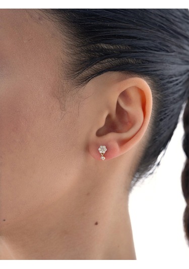 Nochediamond 0,15 Karat Pırlanta Tek Küpe-568