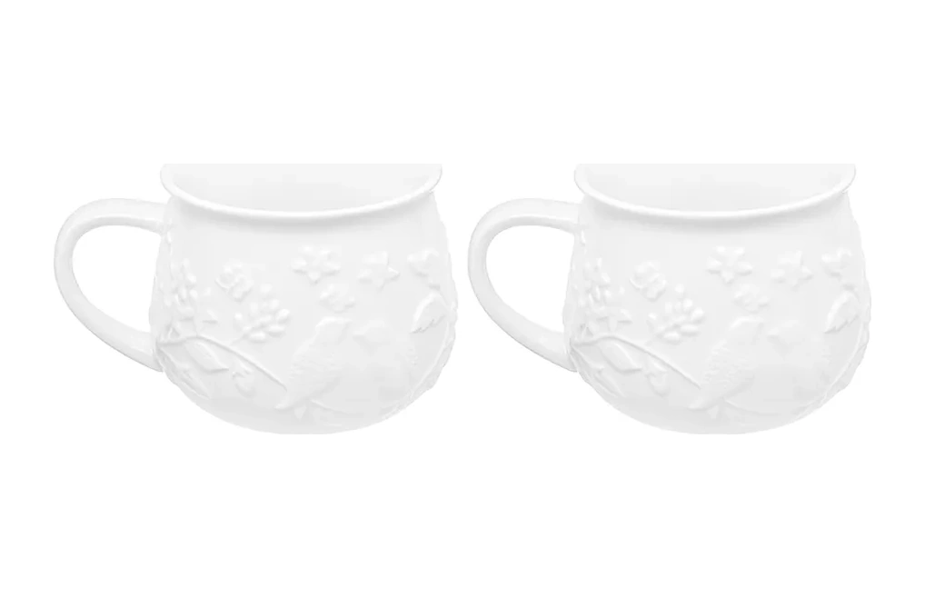 Elan Gallery "finçler Dalında" Bardakları, 2'li, 400 Ml" 326728362 Beyaz