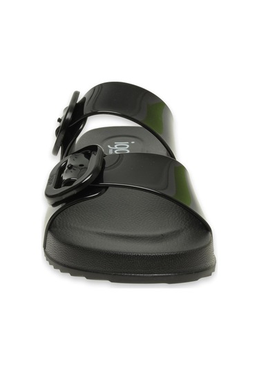 Igor S10334z Habana Brillo Siyah Kadın Terlik Siyah