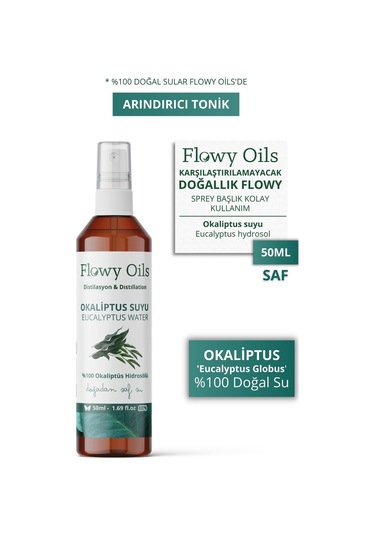 Flowy Oils Okaliptus Suyu Arındırıcı Tonik 50 ML