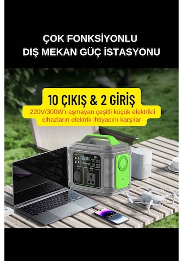 300 Watt 60.000 Mah 192 Wh Pd 60w Kapasiteli Çok Amaçlı Güç İstasyonu