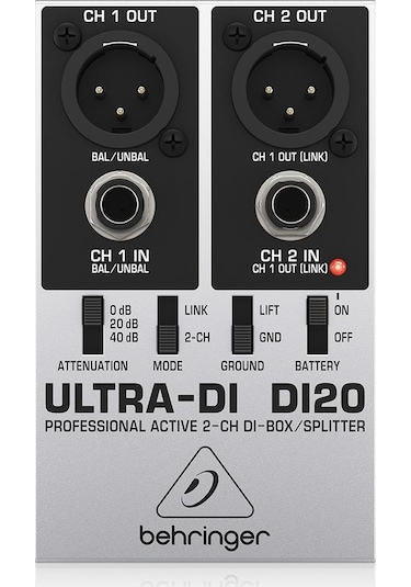 Behringer DI20 İki Kanal Aktif DI Box