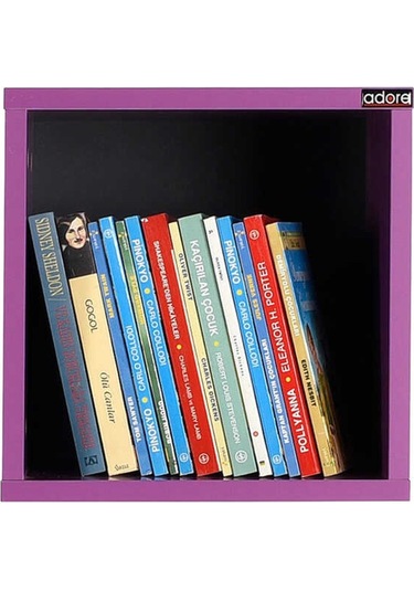 Adoremobilya Rainbow Genç Odası Duvar Raf-Mor