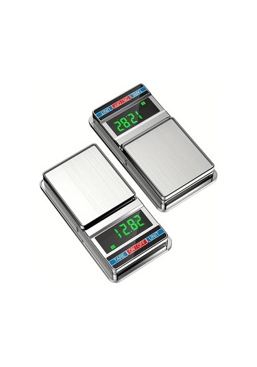 Oldfriend Mini Dijital Cep Terazisi Toz Kılıflı Yeşil Lcd Ekran Gümüş Siyah Mutfak Çay Takı Tartımı Gümüş Ve Siyah Ds-111