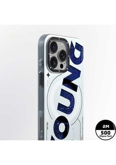İphone Uyumlu 16 Pro Max Kılıf Magsafe Şarj Özellikli Airbagli Çift Katmanlı Youngkit Future Serisi Mavi