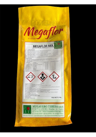 Mugavero Megaflor Mix Combi 1kg Bor, Bakır, Demir, Mangan, Çinko