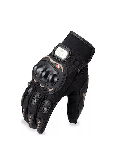 MOONRIDER Probiker Korumalı Motorcu Motosiklet Eldiveni Siyah