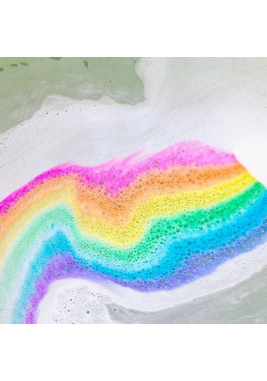 Vkemall Renkli Gökkuşağı Etkili Cilt Nemlendirici Banyo Topu - Doğal Yağlar Ve Kokular İle Rahatlatıcı Banyo Deneyimi