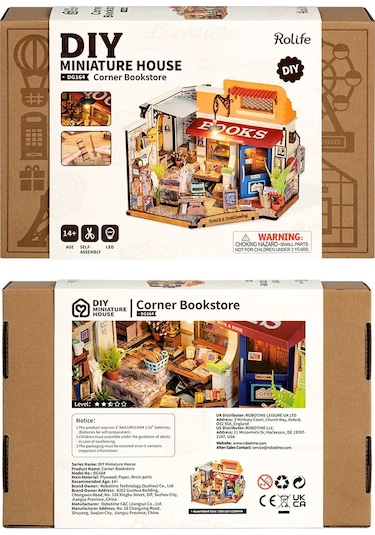 Rolife Corner Bookstore - Kendin Yap Minyatür Maket