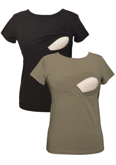 Luvmabelly Myra2501 2505 Emzirme Tshirt Seti-haki