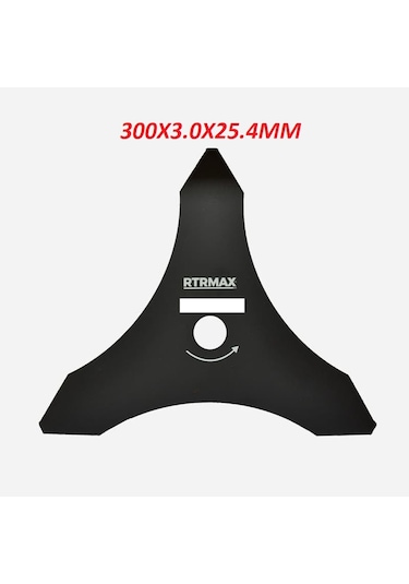 Rtrmax Rty 117 300 X 3.0 X 25.4 Mm Benzinli Tırpan Bıçağı Üçlü