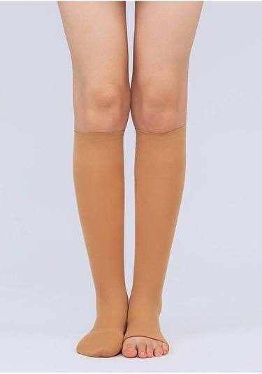 12 Çift Dore Bayan Pratik Diz Altı Abdest Çorabı Ten