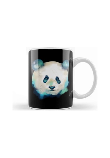 Cute Space Galactic Artsy Panda Bear Adorable Kupa Bardak Porselen Karışık