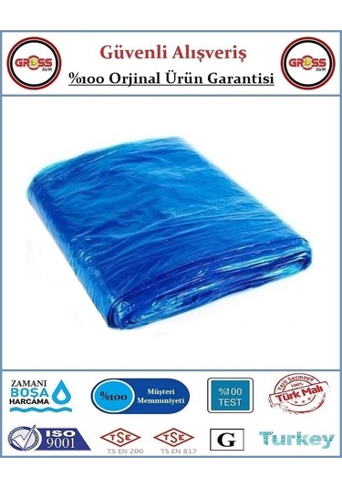 Boya Koruma Brandası - Zemin Koruma Örtüsü Kalın - Mavi - 30m2