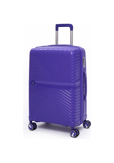 Elatae Exclusive Pro Polipropilen Orta Boy Kırılmaz Valiz Mor 5239 Mor