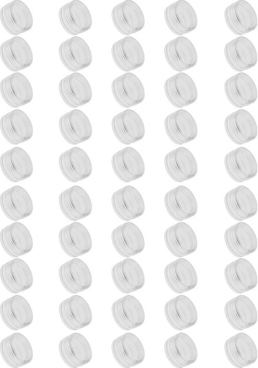 Suntek 50 Parça 3g Plastik Pot Kavanoz Losyon Krem Örnek Boş