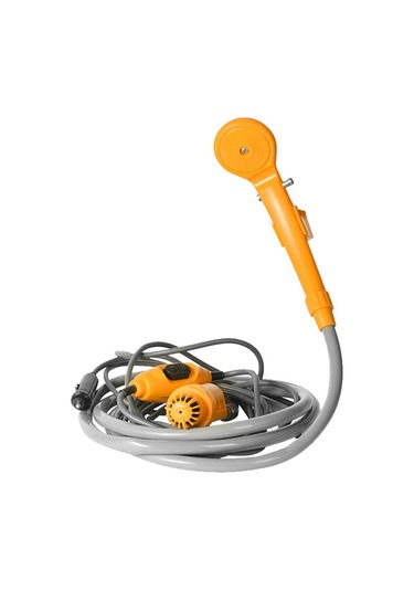 Gajeena 12v Plastik Oto Dışarıdaki Duş Sistemi - 2m Su Borusu, 4m Kablolu, 850g, Depolama Çantası İle Sarı