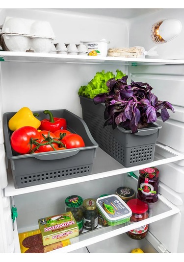 El Casa Tekerlekli Konteyner, 35,5x13x17 Cm, 5,9 L 237704893 Gri