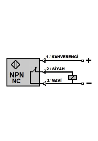 Mefa İf18-y18-nk ,çatal/18mm Npn-nc 3-kablo Çatal Optik İplik Sensör