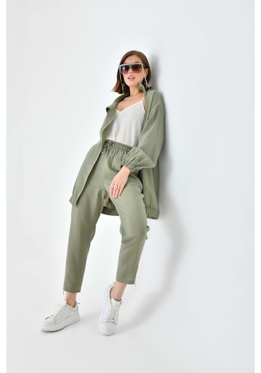 Ftz Women Kadın Modal Pantolonlu Takım Haki 30716-haki Haki