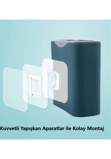 Ekostem Silikon Banyo Tuvalet Klozet Fırçası ve Tutucu Set