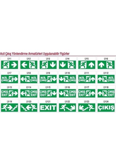 Arsel Arselite Ae-2223-L Sıva Altı Acil Çıkış Yönlendirme Armatür