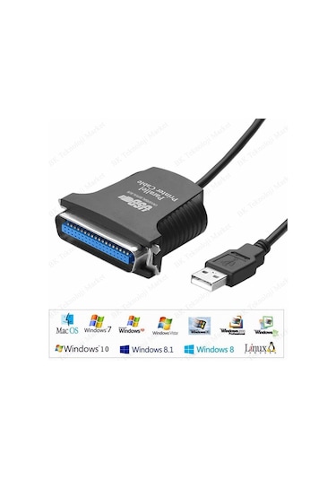 Usb/Lpt Paralel Port Ieee 1284 Yazıcı Adaptör Kablosu
