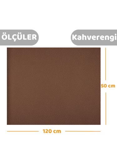Kendinden Yapışkanlı Deri Döşeme Tamir Düzenleme Bantı 50x120 Cm Kahverengi