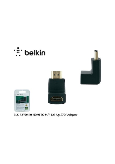 Belkin  Blk-F3Y041Bf Hdmı To M/F Sol Açı 270  Adaptör
